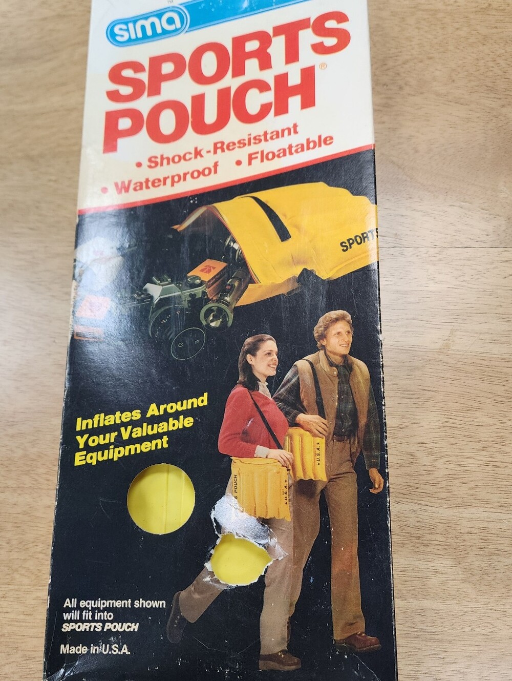 Sports Pouch Waterproof Inflatable Floatation Bag - Yellow